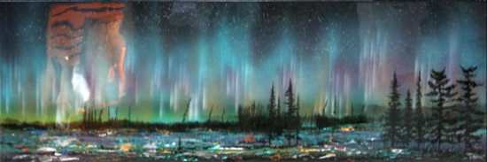 Mont - Tremblant northern lights  - Edouard Ambrose (2018-11-02) - Galerie Richelieu