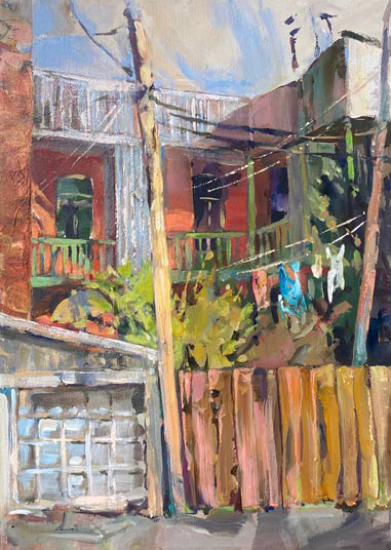 Arrière cour Papineau  - Michel Beaudoin (2023-01-18) - Galerie Richelieu