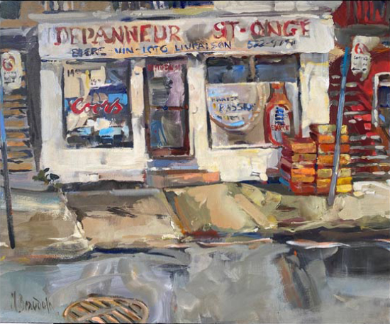 Dépanneur St-Ange rue La Fontaine  - Michel Beaudoin (2023-01-18) - Galerie Richelieu