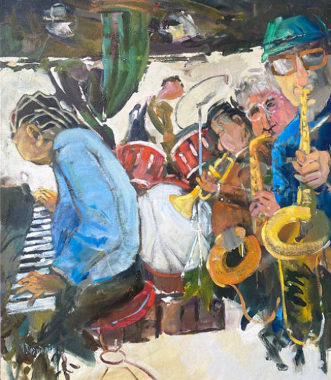 Jazz band  - Michel Beaudoin (2023-01-18) - Galerie Richelieu