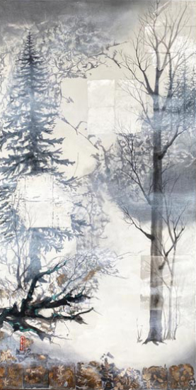 Terre sylvestre B  - Yolande Bernier (2023-04-12) - Galerie Richelieu