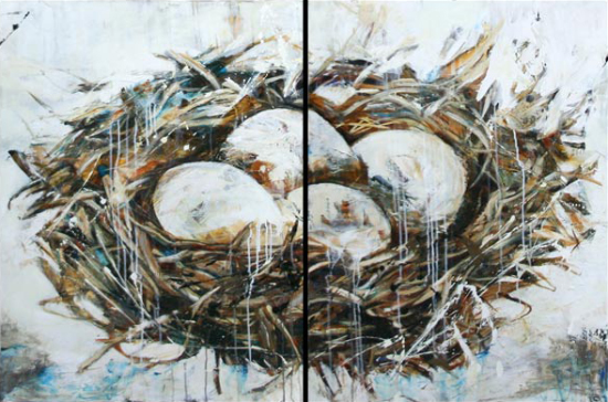Naissance Diptyque  - Céline Brossard (2016-05-07) - Galerie Richelieu