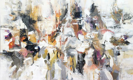 Abstrait  Zones profondes  - Céline Brossard (2020-10-08) - Galerie Richelieu