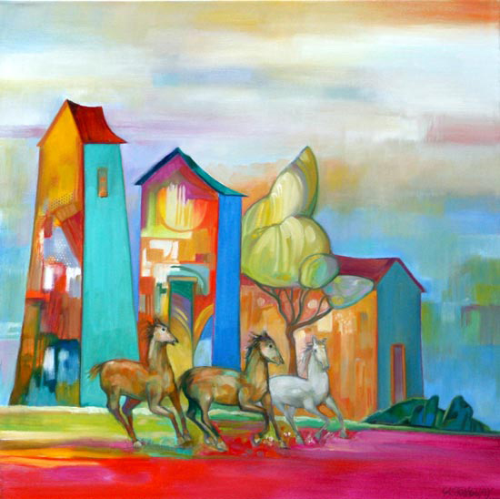Trois amis - Gérard Castonguay (2016-12-02) - Galerie Richelieu