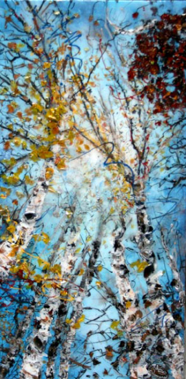 Croisée des bouleaux - Liliane Demers (2014-09-17) - Galerie Richelieu