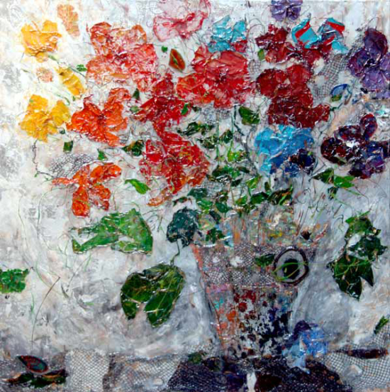 Fleurs en fête - Liliane Demers (2014-12-07) - Galerie Richelieu