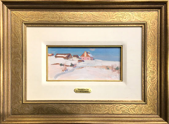 Baie St Paul en hiver  1924 - Clarence Alphonse Gagnon (1881-1942) (2017-12-15) - Galerie Richelieu