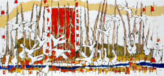 Peindre des oiseaux - Louis Hughes (2013-11-19) - Galerie Richelieu