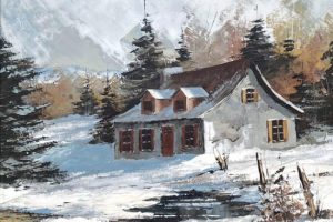 Les deux pignons - Claude Langevin (2024-02-25) - Galerie Richelieu