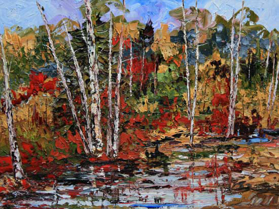 Birch colony - George Maes (2012-01-13) - Galerie Richelieu