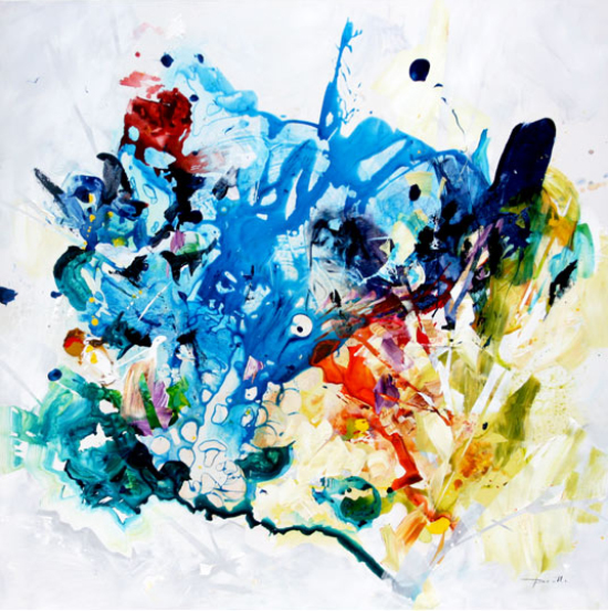 Grand bleu - Geneviève Pratte (2019-04-12) - Galerie Richelieu