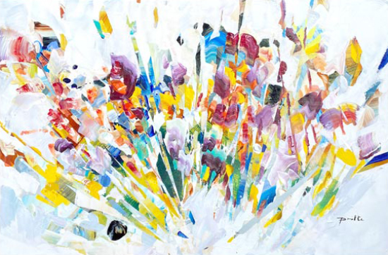 Roses et Chrysanthème  - Geneviève Pratte (2021-05-28) - Galerie Richelieu