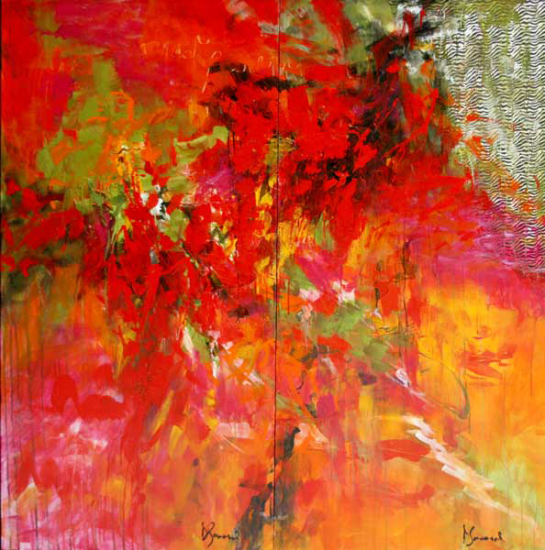 Rose marmelade diptyque - Doris Savard (2012-05-17) - Galerie Richelieu