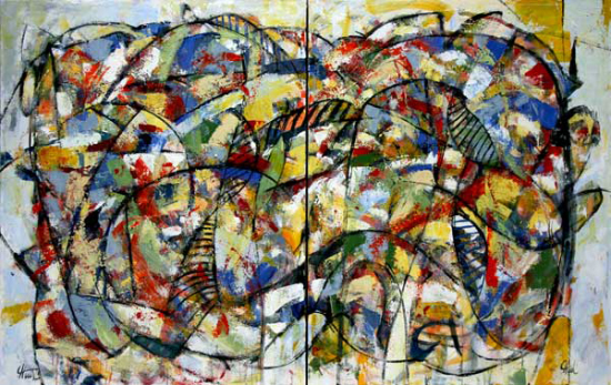 Les passagers diptyque - Pierre Huot (2012-01-29) - Galerie Richelieu