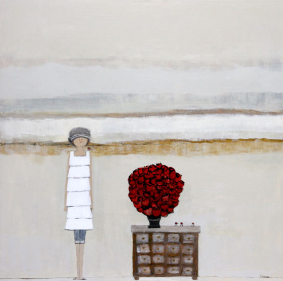 Les roses rouges  - Louise Lauzon (2019-08-14) - Galerie Richelieu