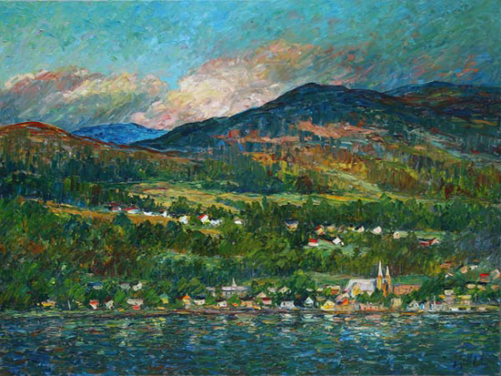 Baie-Saint-Paul Seen from the river - Raynald Leclerc (2014-07-30) - Galerie Richelieu