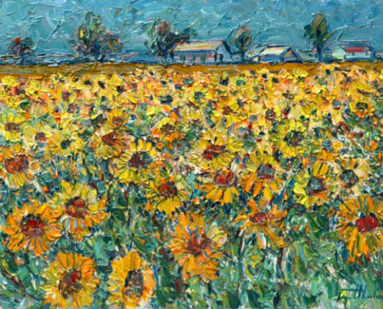 Champ de tournesols Île d’Orléans  - Raynald Leclerc (2018-12-08) - Galerie Richelieu