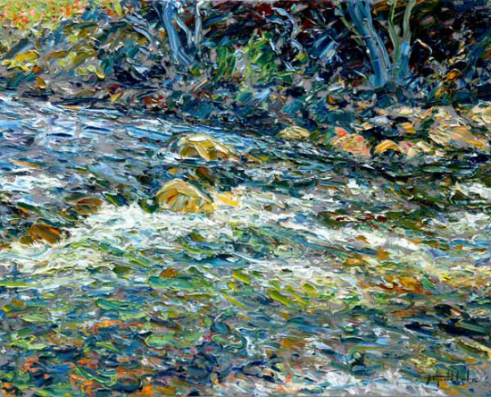 Les eaux irisées Rivière St-Adolphe - Raynald Leclerc (2013-05-15) - Galerie Richelieu