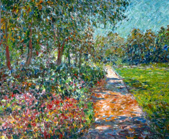 Sentier et jardin fleuri - Raynald Leclerc (2014-02-28) - Galerie Richelieu