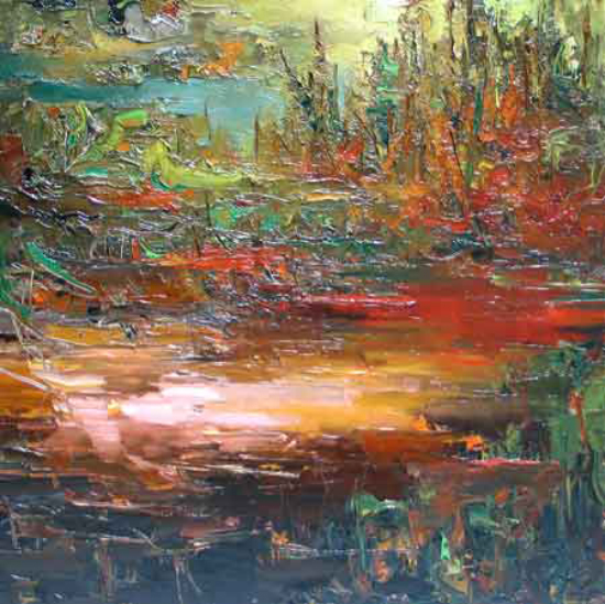 Regard vers l'étang - Richard Morin (2010-08-04) - Galerie Richelieu