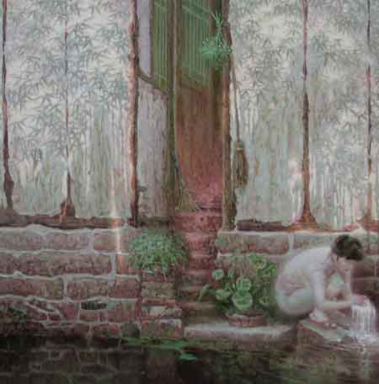 Lessive sur fond de bambou - Xiaoyang Yu (2010-09-22) - Galerie Richelieu