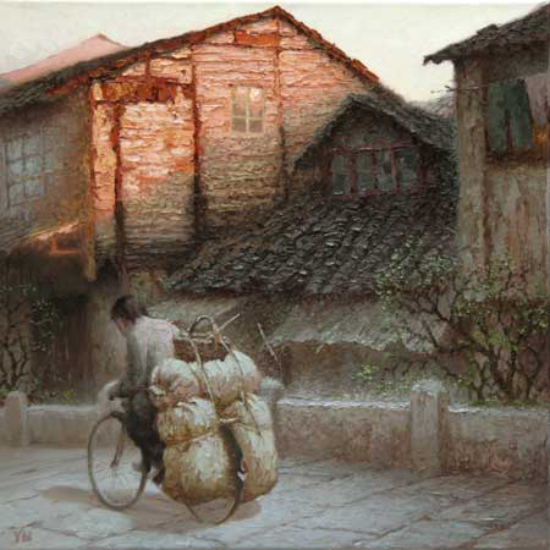 Pédaler vers le marché  - Xiaoyang Yu (2012-01-10) - Galerie Richelieu