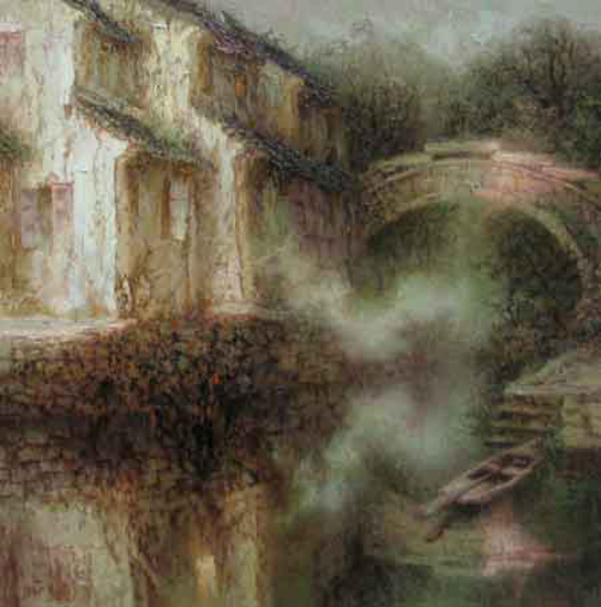 Vieux pont sur le canal brumeux - Xiaoyang Yu (2010-09-22) - Galerie Richelieu