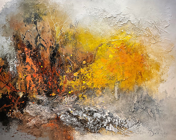 Ariane Dubois L'arbre aux quarante écus 48 x 60 Galerie Richelieu