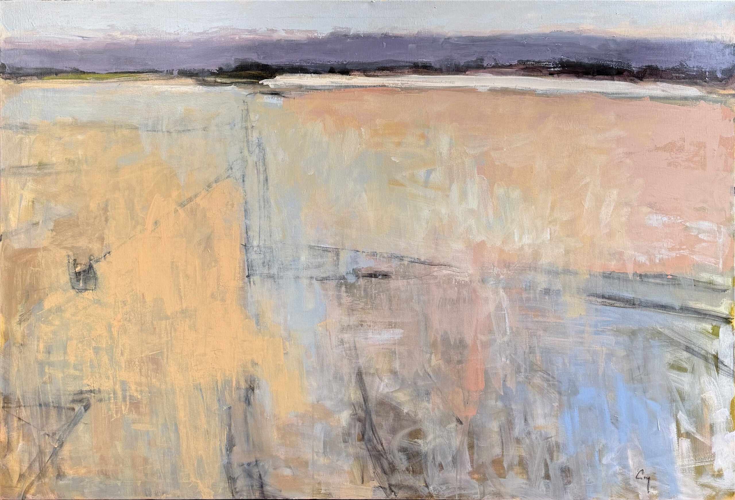 Robert P Roy Design champêtre 40x60 acrylique Galerie Richelieu