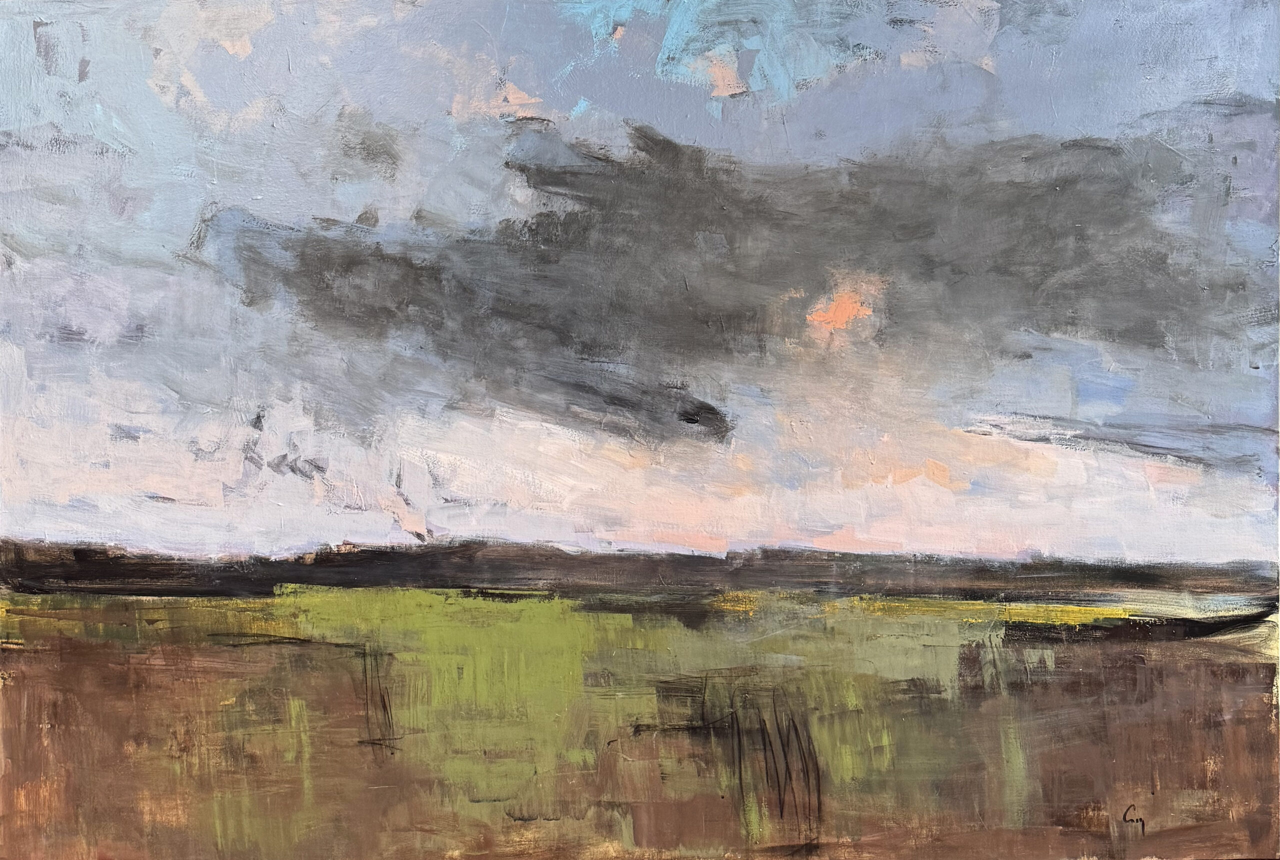 Invasion pourpre 40x60 Acrylique Galerie Richelieu