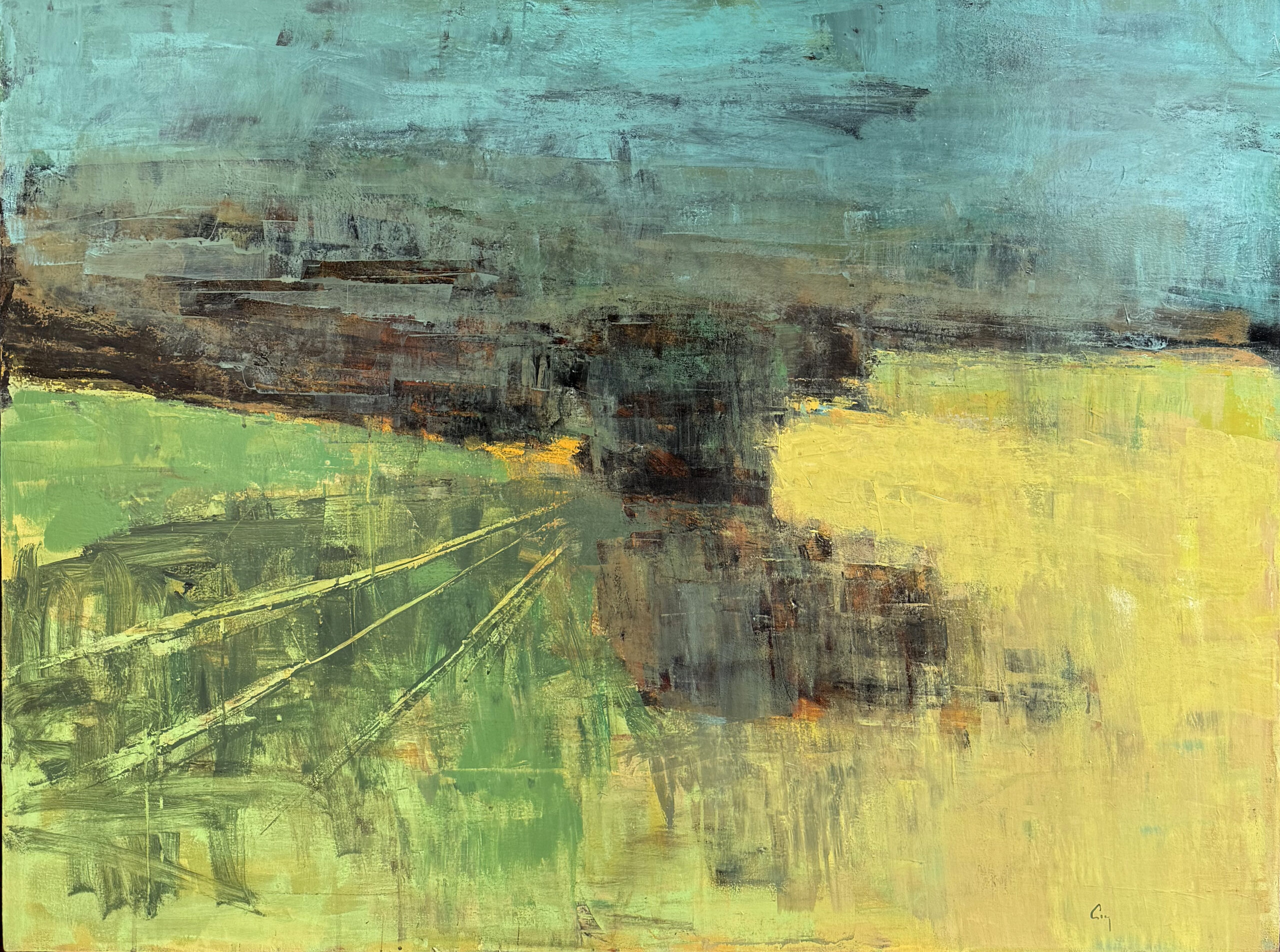 Robert P Roy Rencontre champêtre 36x48 Galerie Richelieu