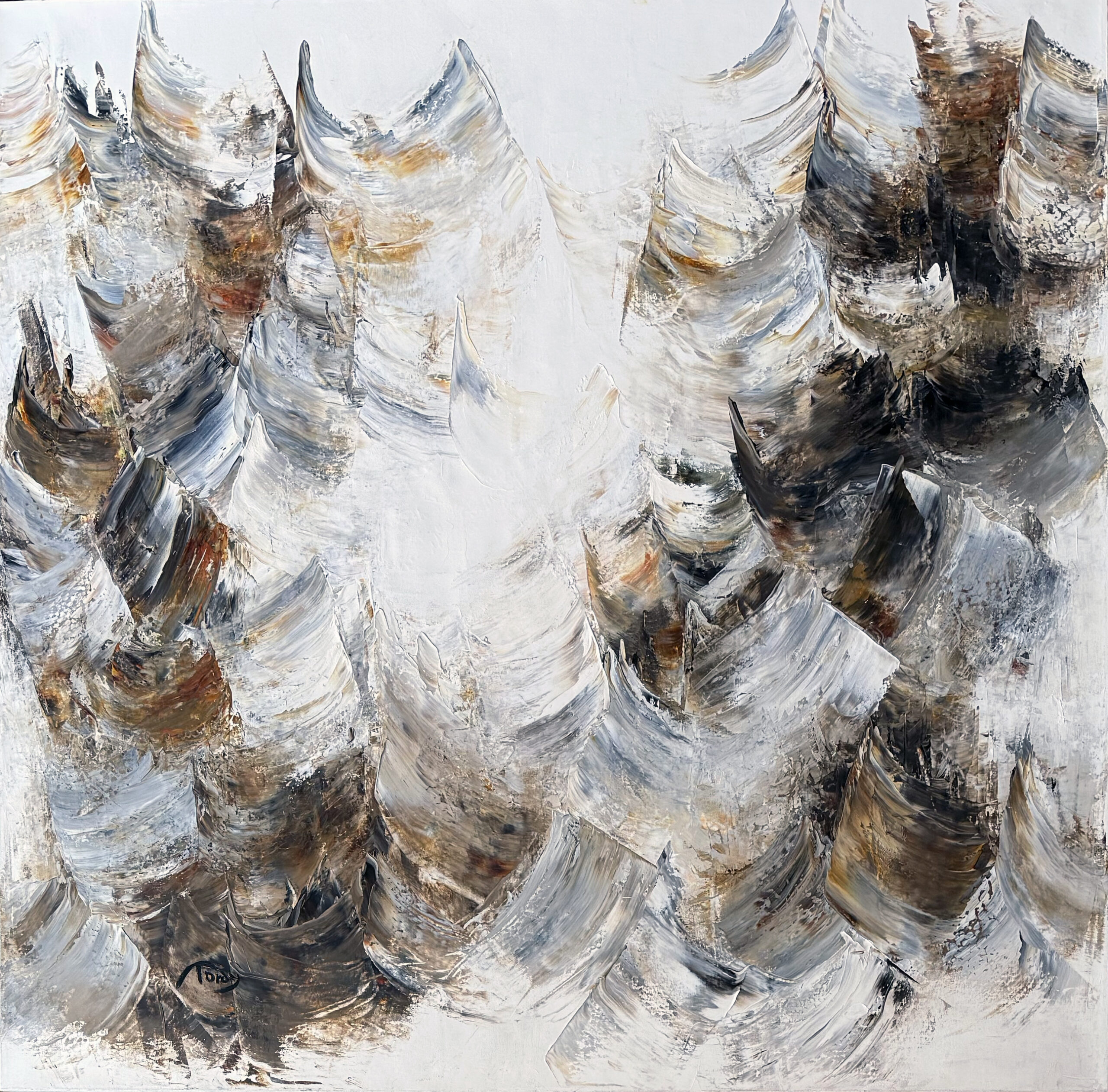 Lisette Tardy Fulgurance I 40x40 Galerie d'art Richelieu