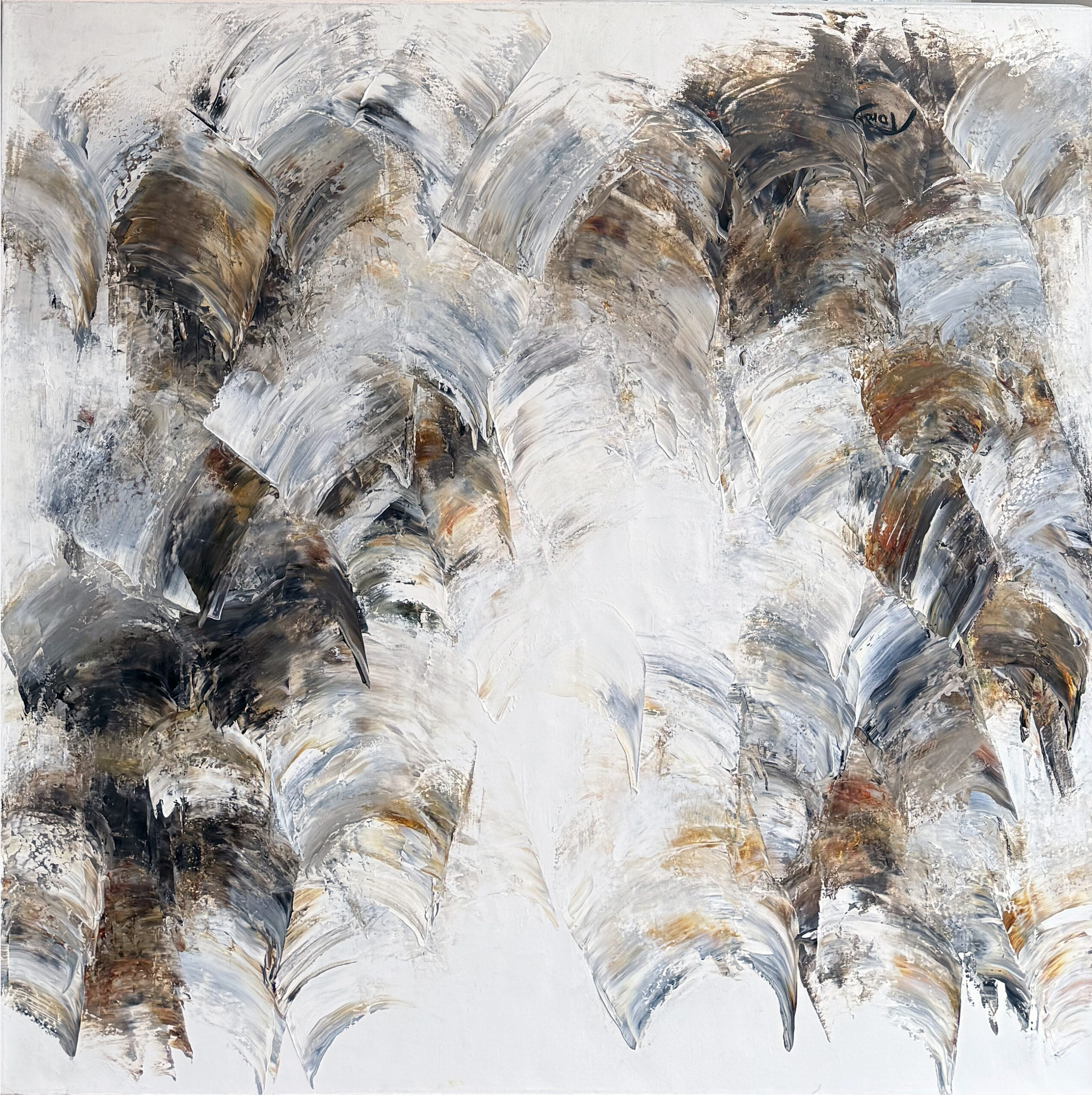 Lisette Tardy Fulgurance II 40x40 Galerie d'art Richelieu