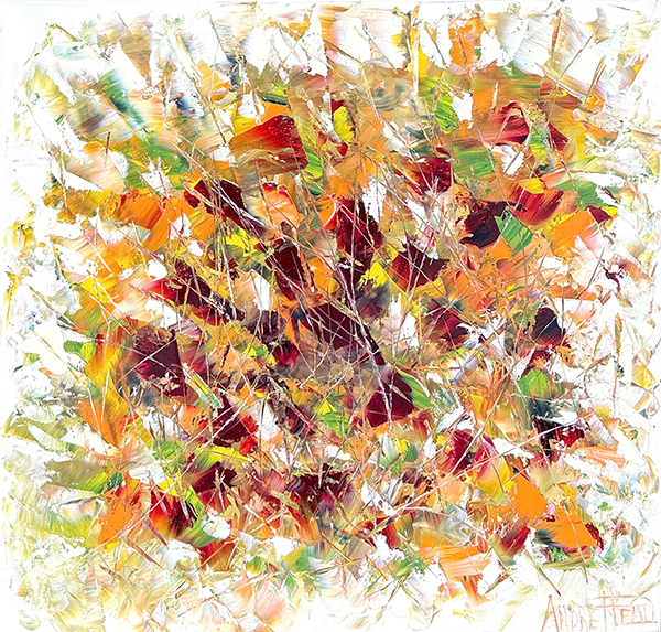 André Pleau Éclats d'automne 36x36 Galerie Richelieu