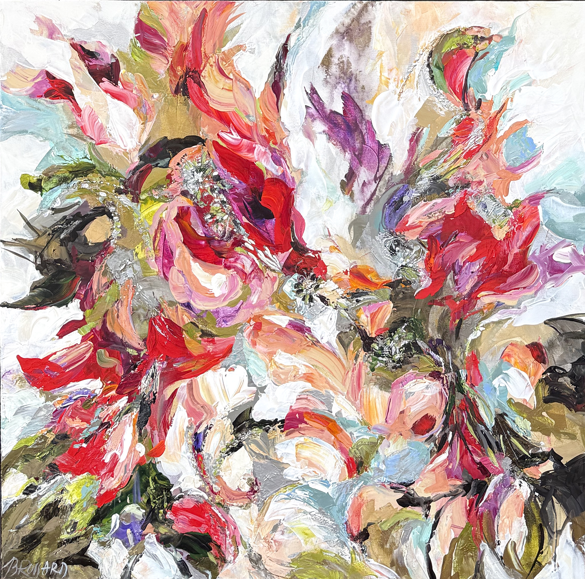 Céline Brossard Symbiose 40x40 Galerie Richelieu