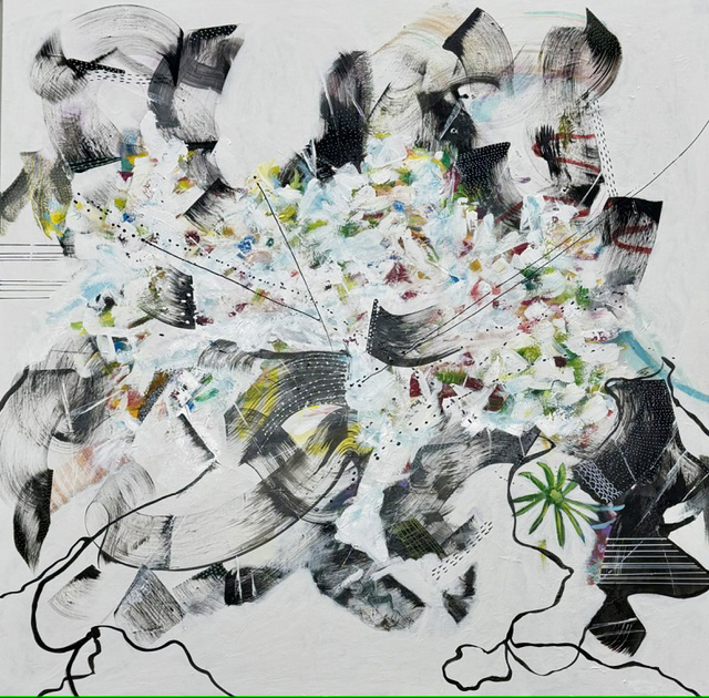 Carole St-germain Fraicheur 54x54 Galerie Richelieu