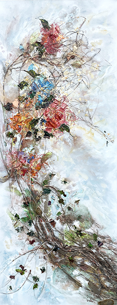 Liliane Demers Branché au Vivant, 60 x 24 Galerie d'art Richelieu