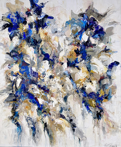 Céline Brossard Blue night 72 X 60 Galerie Richelieu