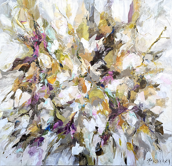 Céline Brossard Éclats suspendus 48x48 Galerie Richelieu
