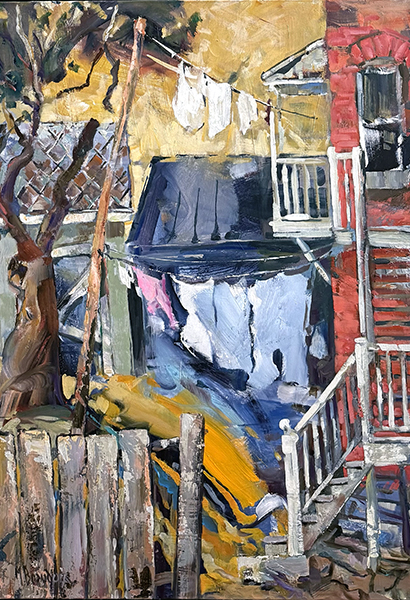 Michel Beaudoin Lundi de lavage 36x24 Galerie Richelieu