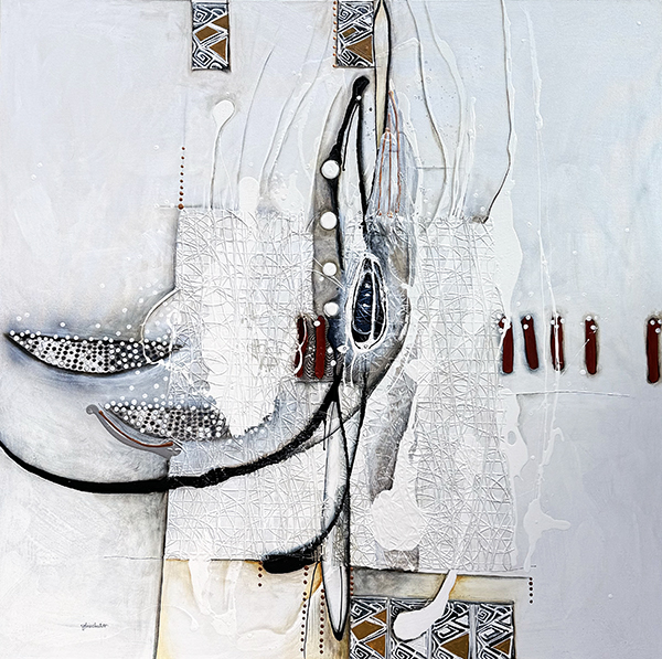 Sylvie Cloutier On se balance 40x40 Galerie Richelieu