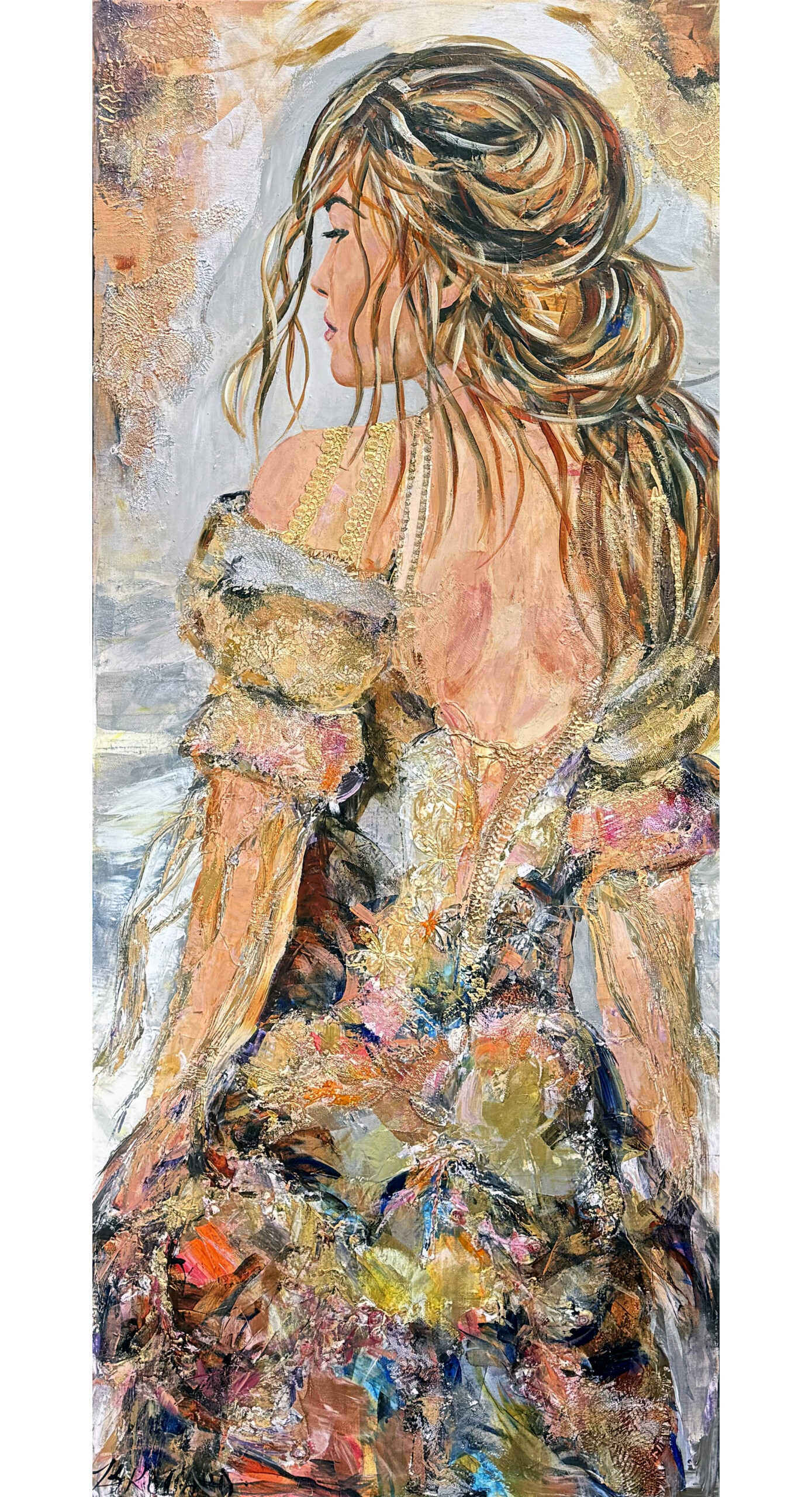Céline Brossard Avec élégance 60x24 Galerie Richelieu