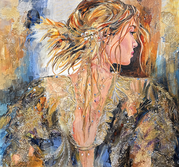 Céline Brossard Radieuse 36x36 Galerie Richelieu