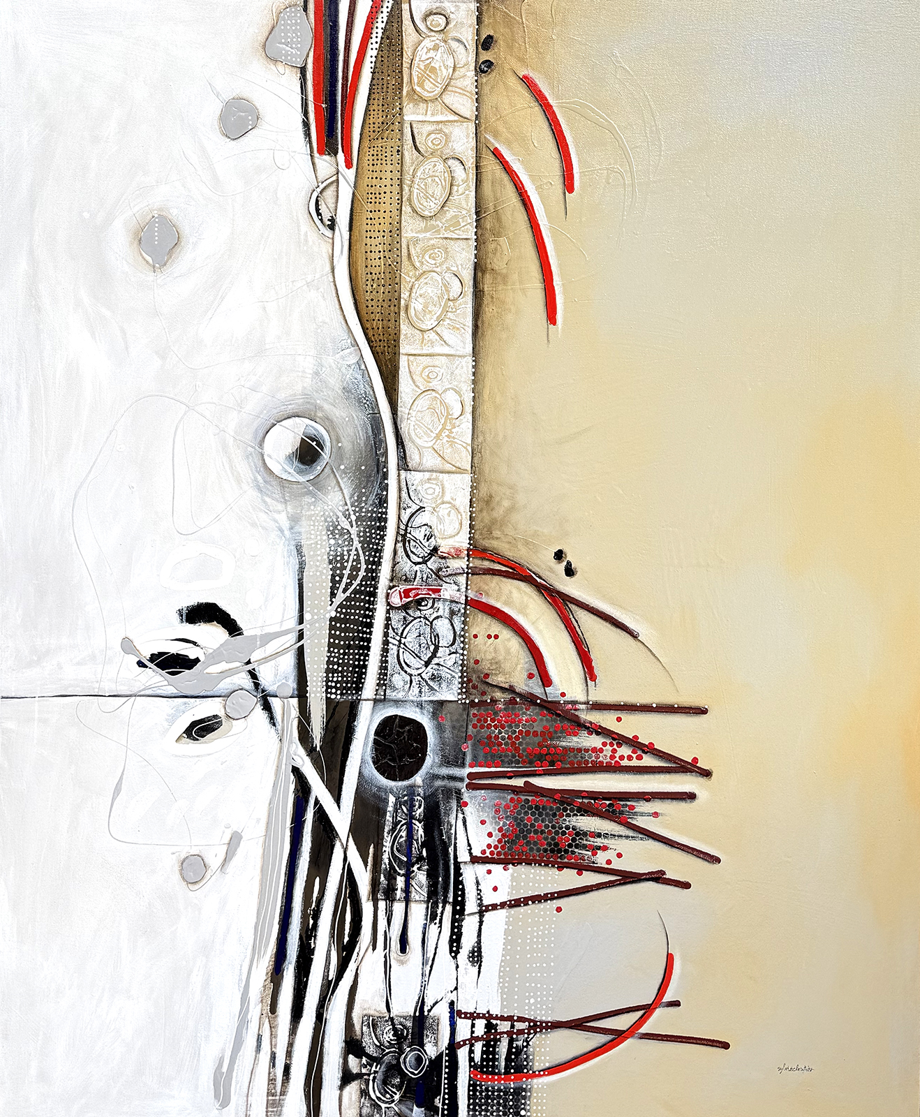 Sylvie Cloutier Caractères tellement différents 60x48 Galerie Richelieu